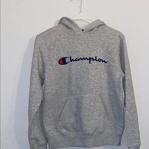 Champion Gray Sweater Classic Athletic Design